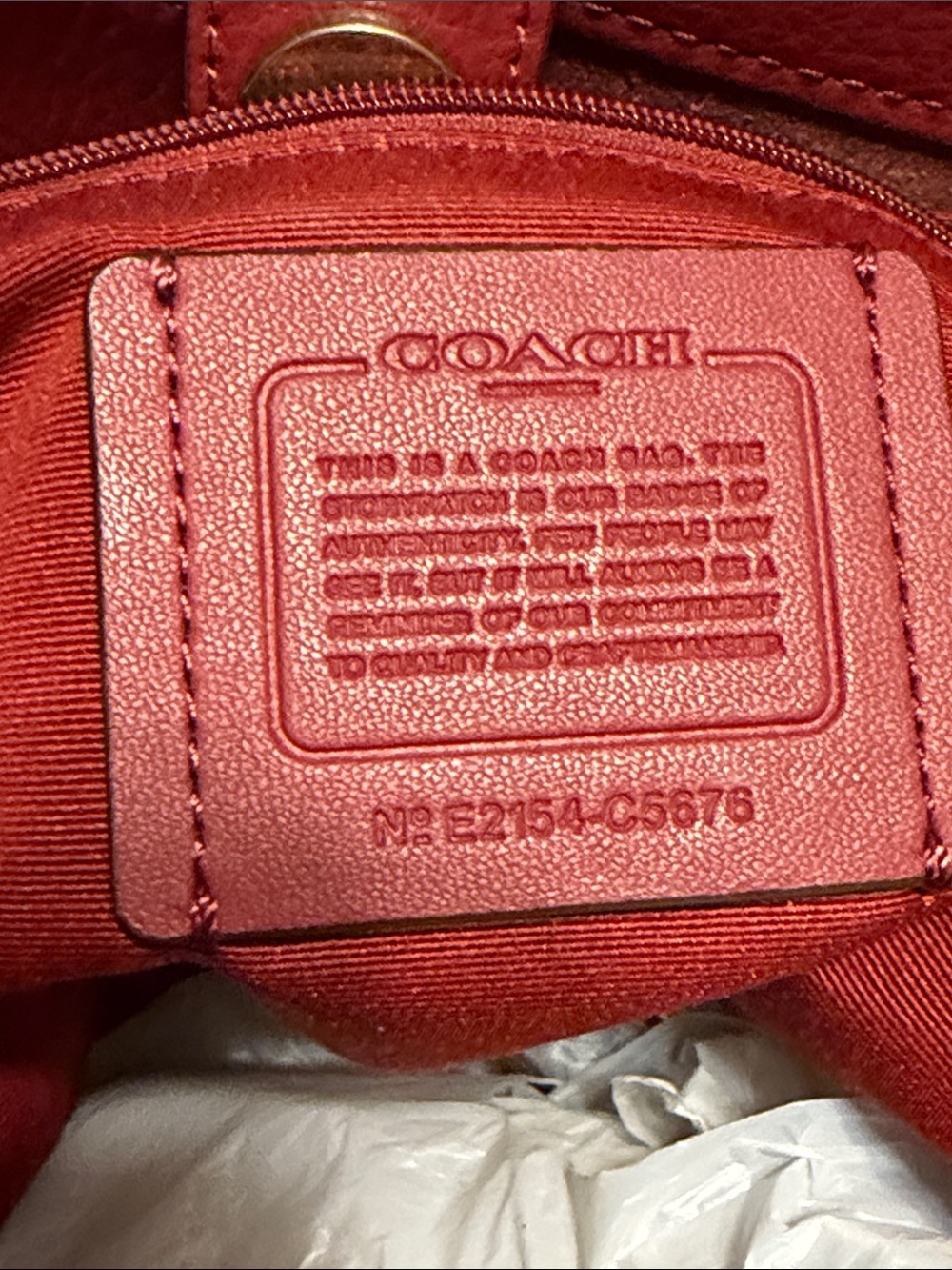 Coach Color-Block Tote Bag w/Horse & Carriage - Picture 9 of 9